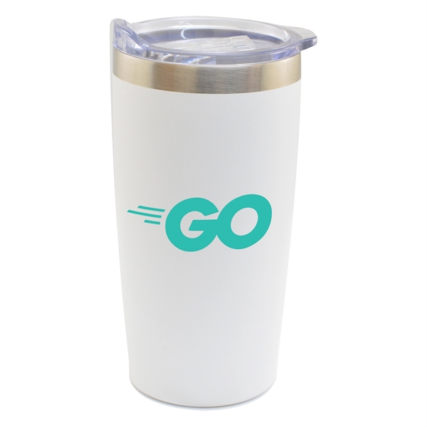 Matte White color option for 20oz. Vacuum Travel Tumbler