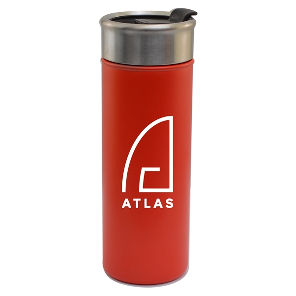 Red color option for 18oz. Vacuum Tumbler With Flip Closure Lid