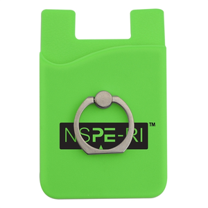Photo of Silicone Phone Wallet W/ Metal Ring Holder