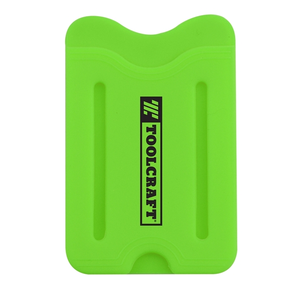 Lime color option for Silicone Phone Wallet W/ Finger Slot