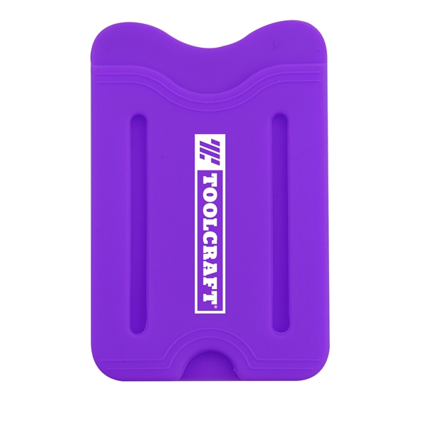 Purple color option for Silicone Phone Wallet W/ Finger Slot