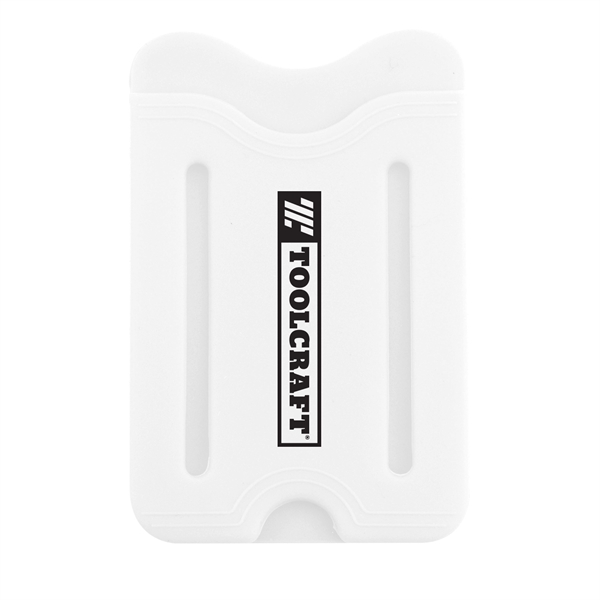 White color option for Silicone Phone Wallet W/ Finger Slot