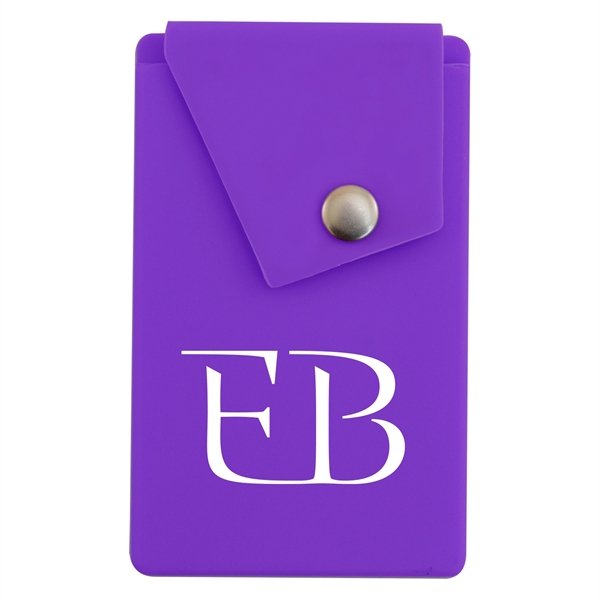 Purple color option for Smartphone Silicone Snap Pocket With Stand