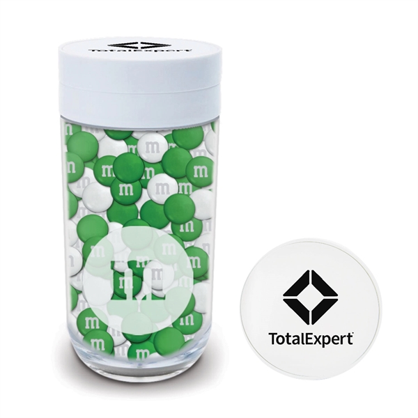 Clear color option for Gift Jar W/ Printed Customized Lid With Color Choice M&M's®