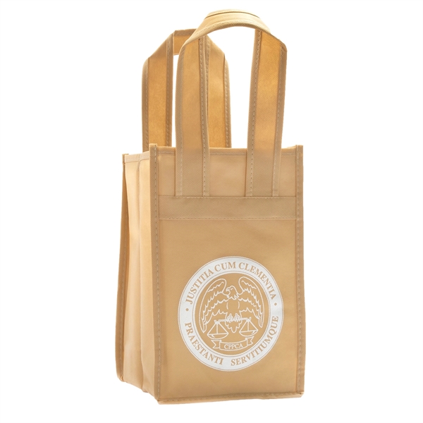 Any/All Colors color option for Non Woven Four Bottle Wine Tote