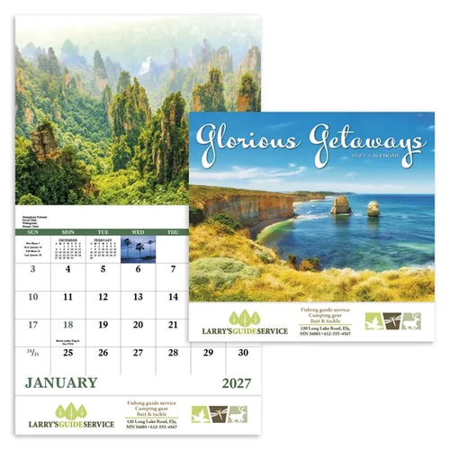 Photo of Glorious Getaways Stapled Calendar