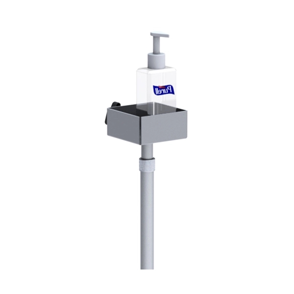 Silver color option for Pump Dispenser Telescopic Height Square Base