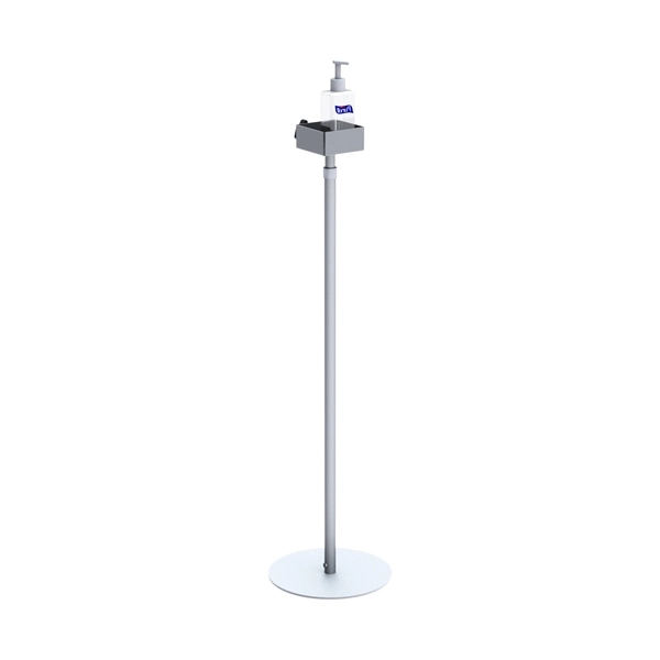 Silver color option for Pump Dispenser Telescopic Height Round Base
