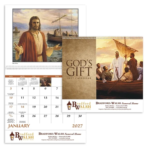 Main photo of God's Gift Funeral Pre Planning Sheet Spiral Calendar