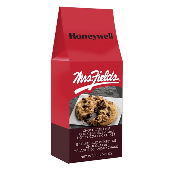 Red-Clear color option for Mrs. Fields® Happy Holidays Cheer Cookie Gable Box