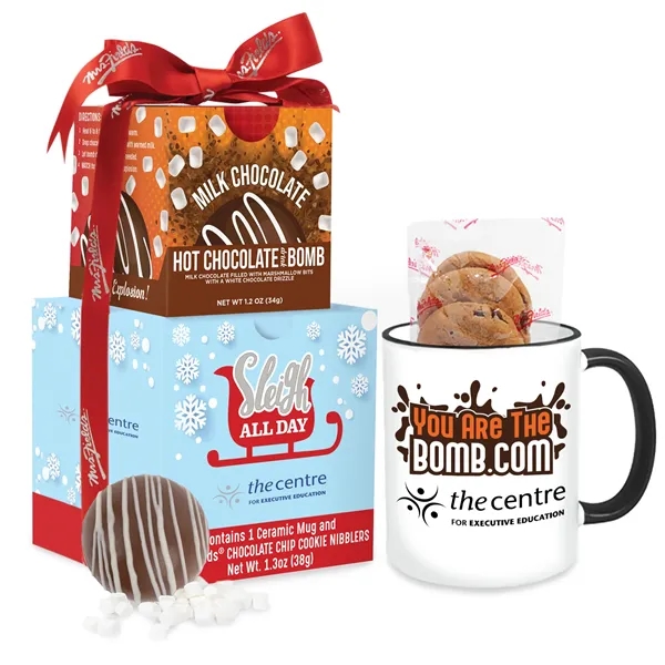 Light Blue color option for Mrs. Fields Mug & Cookies With Hot Chocolate Bomb Gift Set