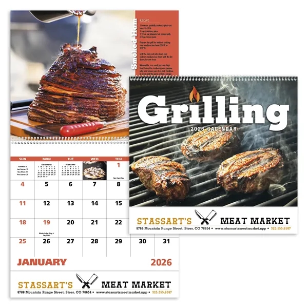 White color option for Grilling Spiral Calendar