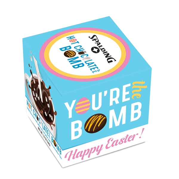 White color option for Easter Hot Chocolate Bomb With Yellow Drizzle