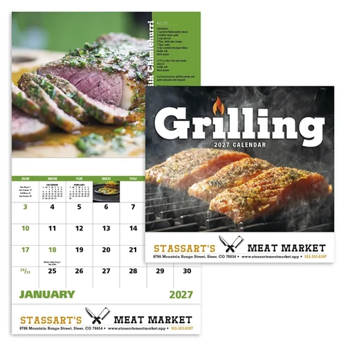 Main photo of Grilling Stapled Calendar