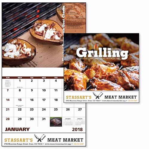Photo of Grilling Stapled Calendar