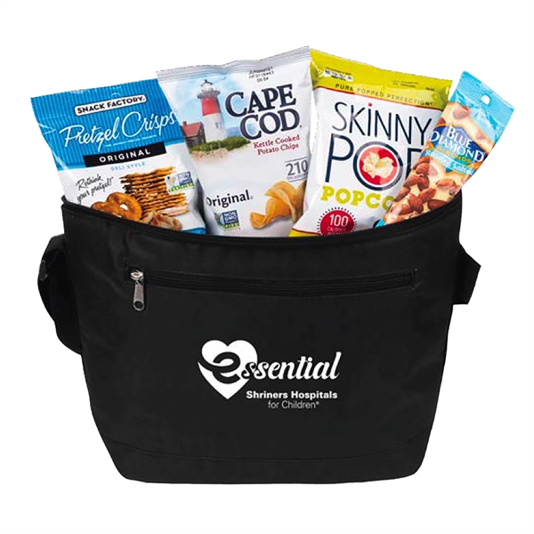 Black color option for Deluxe Appreciation Cooler Water Bottle Set With Snacks
