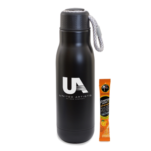 Photo of 16 Oz Insulated Vacuum Bottle W/Bungee Lid & Energy Mix Pkt