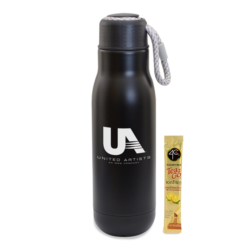 Main photo of 16 Oz Stainless Stl Insulated Bottle W/Bungee Lid & Iced Tea