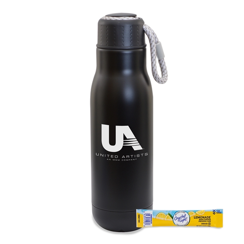 Main photo of 16 Oz Stainless Stl Insulated Bottle W/Bungee Lid & Lemonade