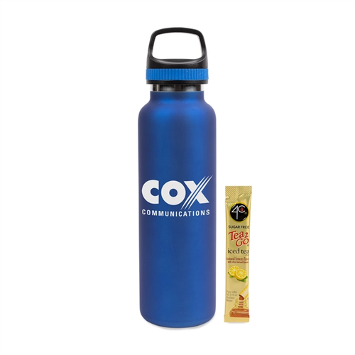 Main photo of 20 Oz Stainless Steel Insulated Vacuum Bottle W/Iced Tea Mix
