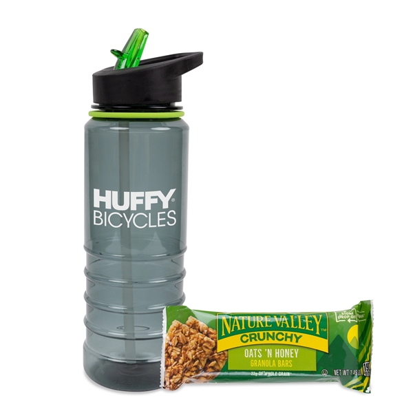 Black color option for 25 Oz Bottle With Nature Valley Granola Bar