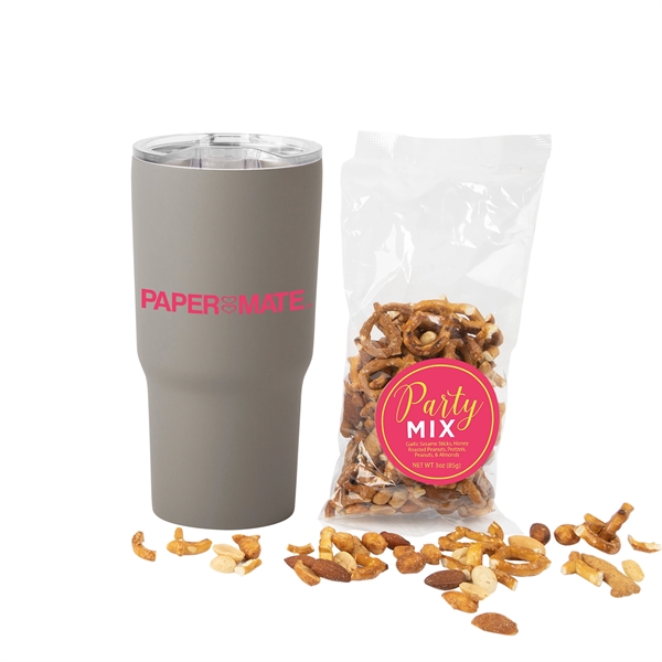 Gray color option for Soft Touch Tumbler With Party Mix