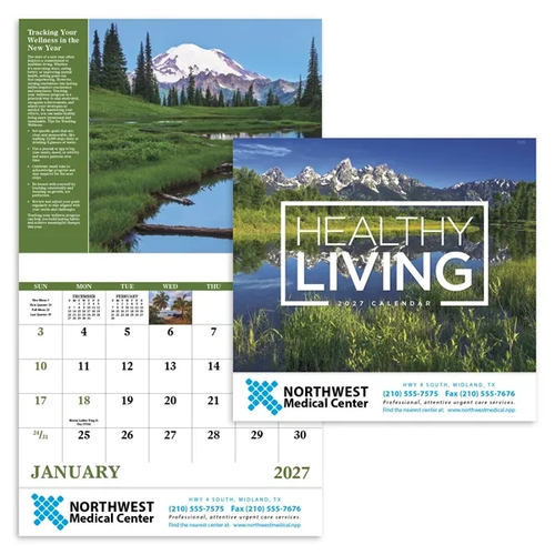 Main photo of Healthy Living Stapled Calendar