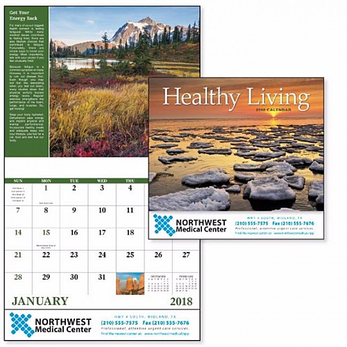 Photo of Healthy Living Stapled Calendar