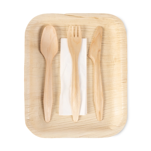 Kraft color option for Verterra Plate/Utensil Dinnerware Set