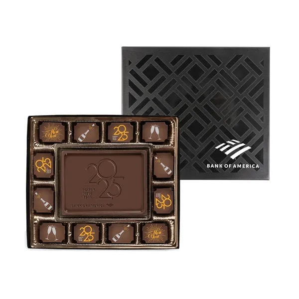 Black color option for Small Custom Chocolate Delight Gift Box