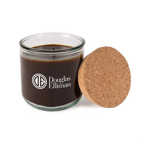Main photo of Recycled Glass Aromatherapy Candle With Cork Lid