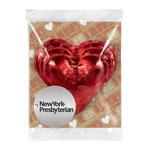 Photo of 3oz Foil Wrapped Heart With Backer Card