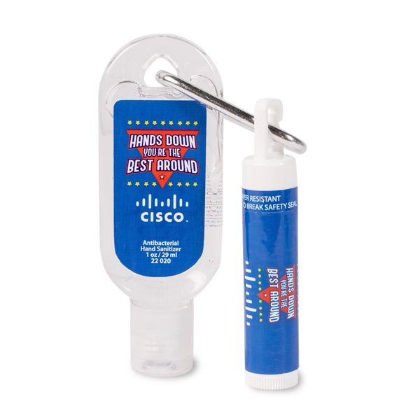 Multi Color color option for Fresh And Clean Lip Balm Sanitizer Combo