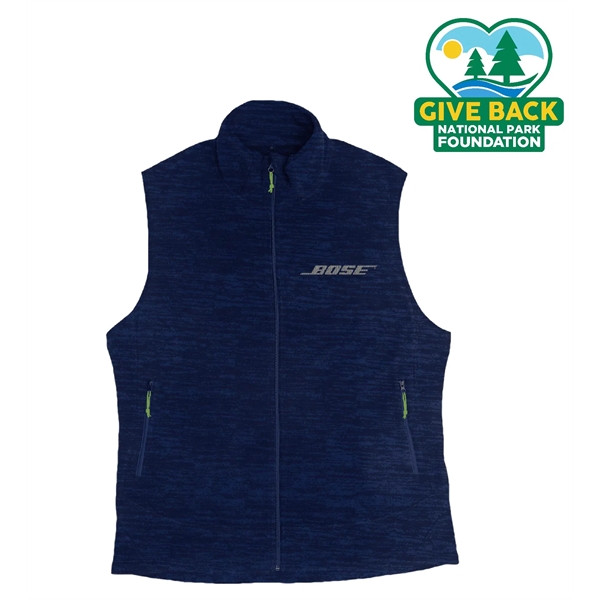 Lapis color option for Ace Men's Full Zip Polar Fleece Vest