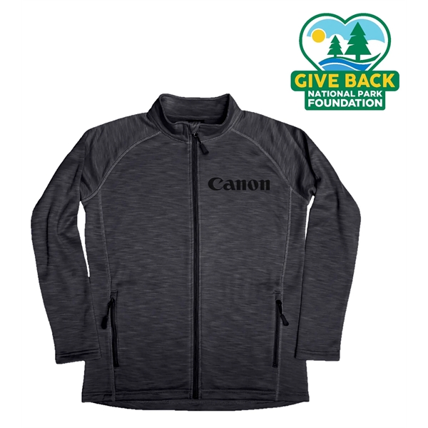 Black color option for Ace Ladies' Full Zip Space Dye Track Jacket