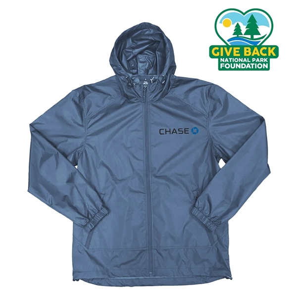 Aegean Blue color option for Ace Men's Cascadia Rain Jacket