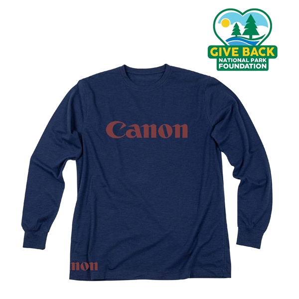 Blue Fog color option for Ace Adult Long Sleeve Slub T Shirt