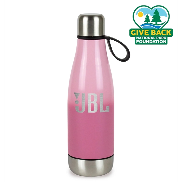 Dusty Rose color option for Ombre Double Entry Stainless Steel Water Bottle