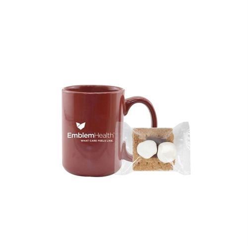 Main photo of 15 Oz. Ceramic Mug With Mini S'mores Kit