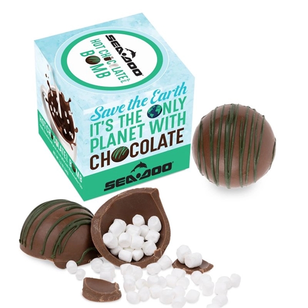 White color option for Hot Chocolate Bomb With Green Drizzle