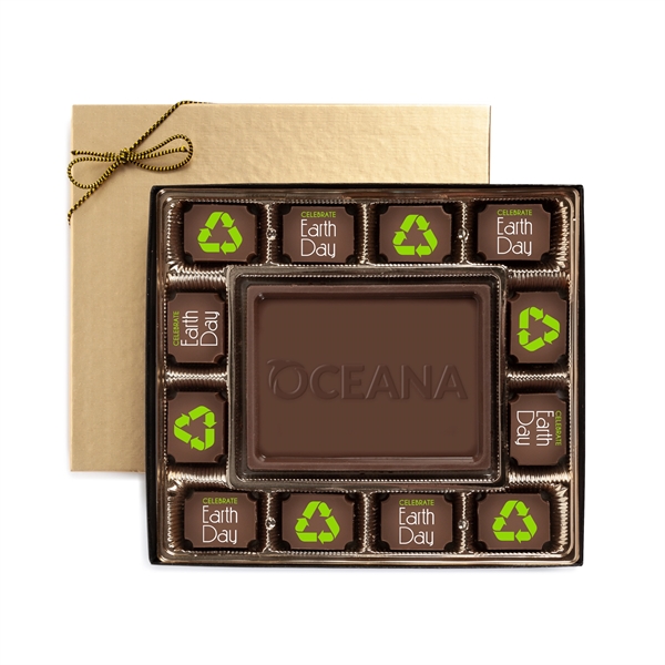 Gold color option for Earth Day Custom Chocolate Box