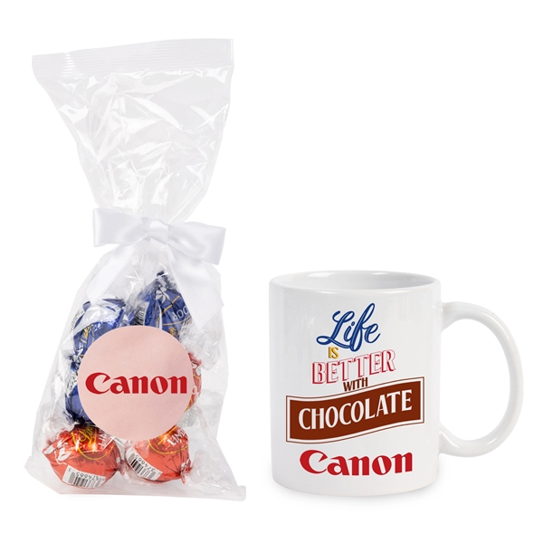 White color option for Lindt Truffles Mug Set
