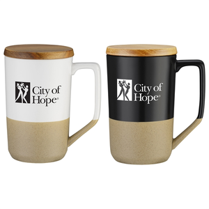 Photo of 15oz Ceramic Mug Wood Lid