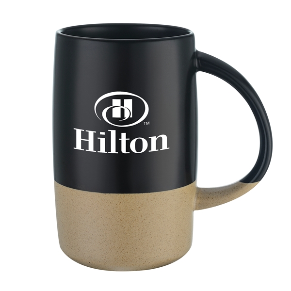 Black/Beige color option for 17oz Ceramic Mug Vintage Finish