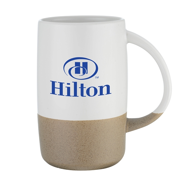 White/Beige color option for 17oz Ceramic Mug Vintage Finish