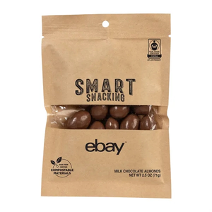 Photo of Fair Trade Milk Chocolate Almonds In Eco Kraft Pouch