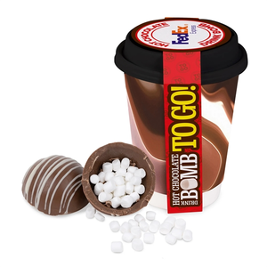 Photo of To Go 12 Oz Cup With Hot Cocoa Bomb