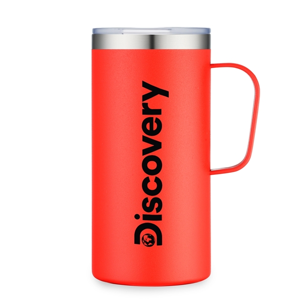 Red color option for 20oz Vacuum Insulated Stainless Steel Camp Mug With Lid