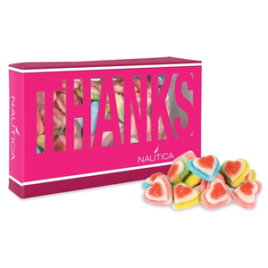 Photo of Thanks Die Cut Box With Triple Layer Hearts