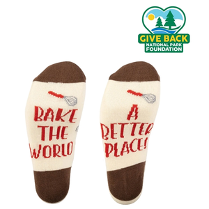 Photo of Ace Bake The World A Better Place Dress Socks